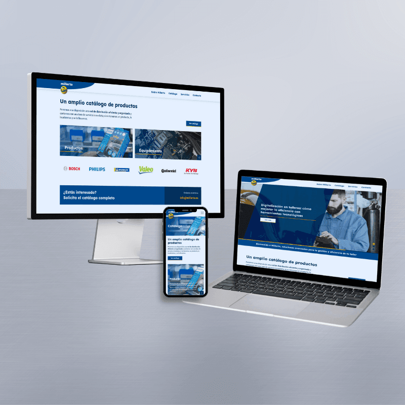 Millarto, diseño UX/UI y renovación de identidad digital