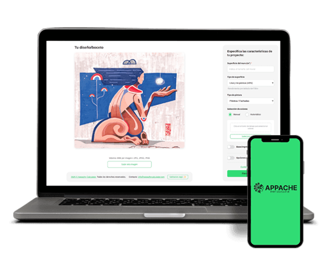 Appache, automatically calculate the paint needed for your mural